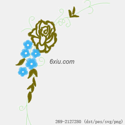 svg矢量绣花图下载