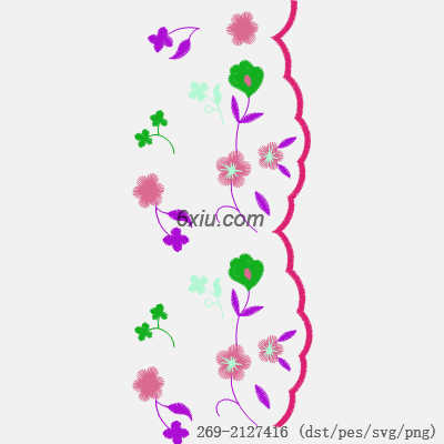 svg矢量绣花图下载