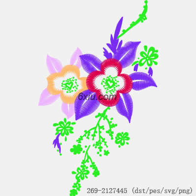 svg矢量绣花图下载