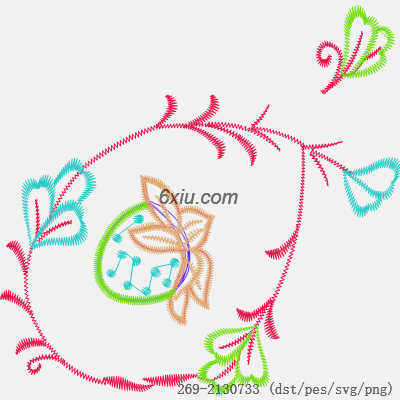 svg矢量绣花图下载
