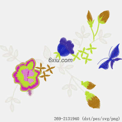 svg矢量绣花图下载