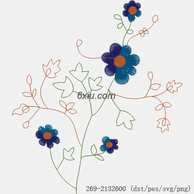 svg矢量绣花图下载