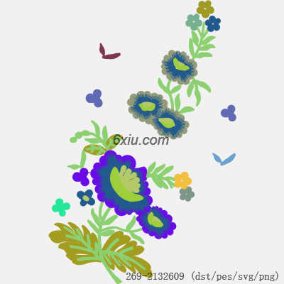 svg矢量绣花图下载