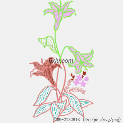 svg矢量绣花图下载