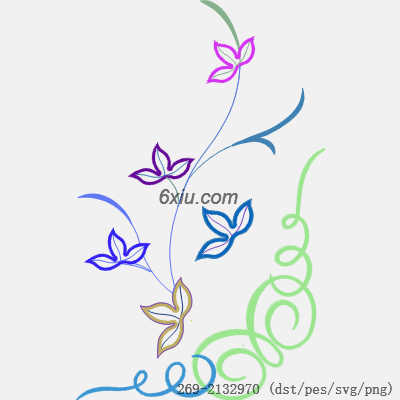 svg矢量绣花图下载