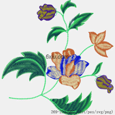 svg矢量绣花图下载