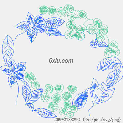 svg矢量绣花图下载