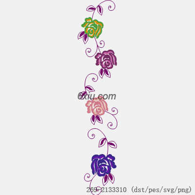 svg矢量绣花图下载