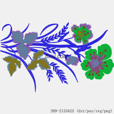 svg矢量绣花图下载