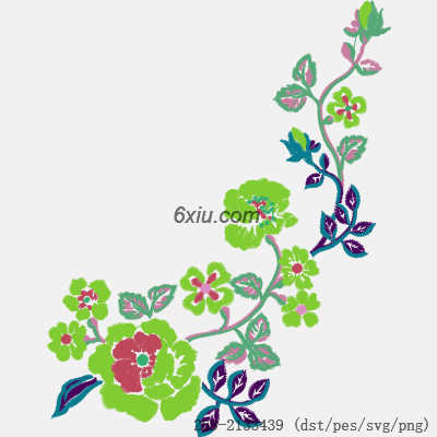 svg矢量绣花图下载