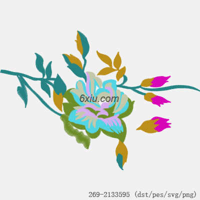 svg矢量绣花图下载