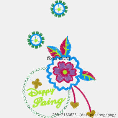 svg矢量绣花图下载