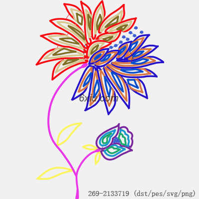 svg矢量绣花图下载