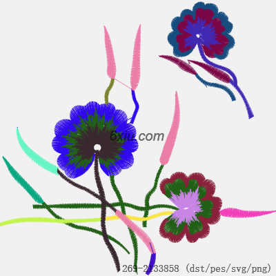 svg矢量绣花图下载