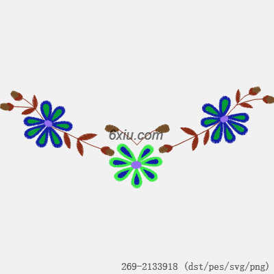 svg矢量绣花图下载