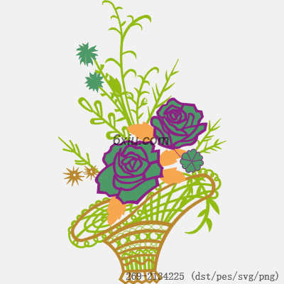 svg矢量绣花图下载