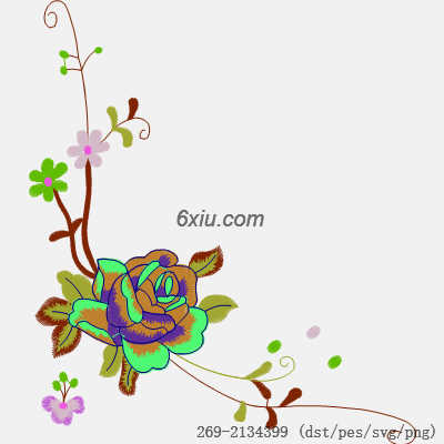 svg矢量绣花图下载