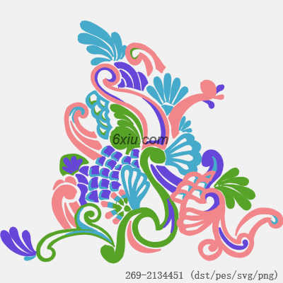 svg矢量绣花图下载