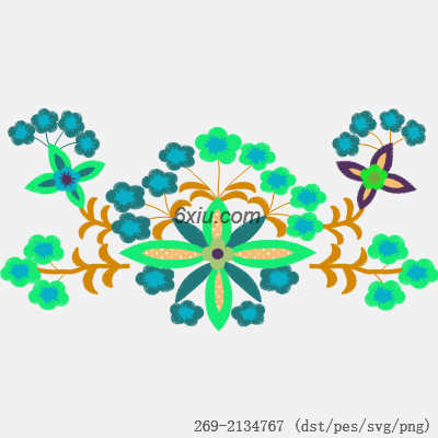 svg矢量绣花图下载