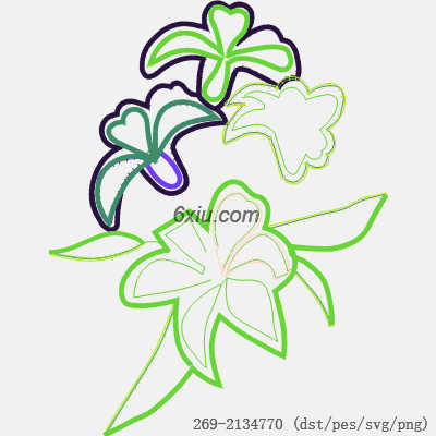svg矢量绣花图下载