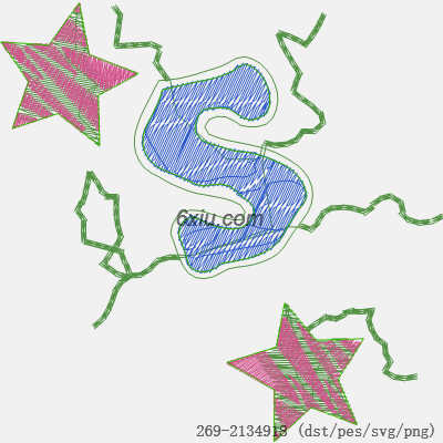 svg矢量绣花图下载