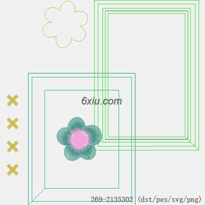 svg矢量绣花图下载