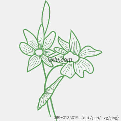 svg矢量绣花图下载