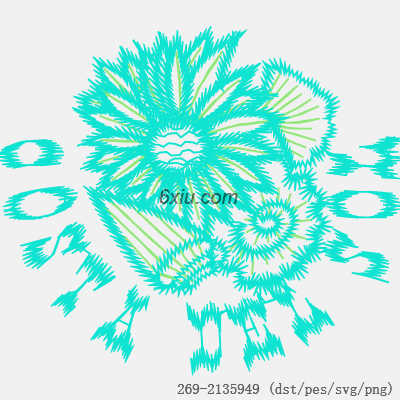 svg矢量绣花图下载