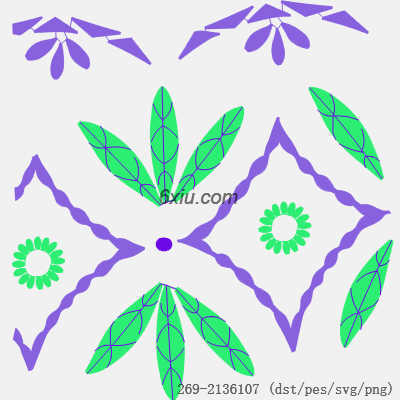 svg矢量绣花图下载