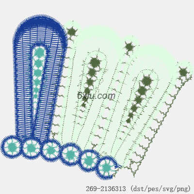 svg矢量绣花图下载