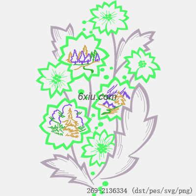svg矢量绣花图下载