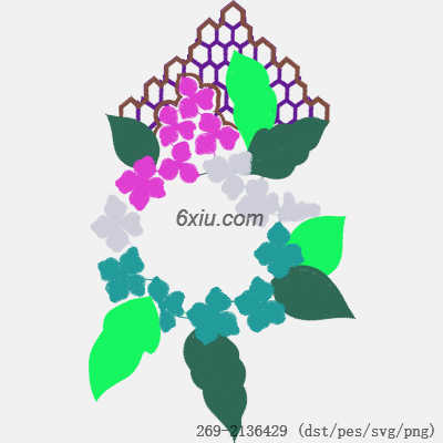 svg矢量绣花图下载
