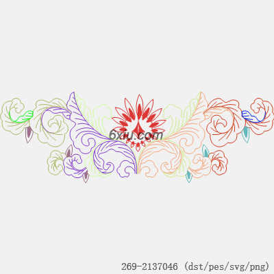 svg矢量绣花图下载