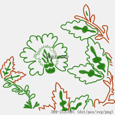 svg矢量绣花图下载