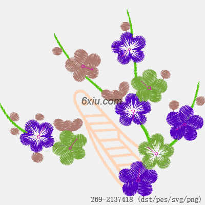 svg矢量绣花图下载