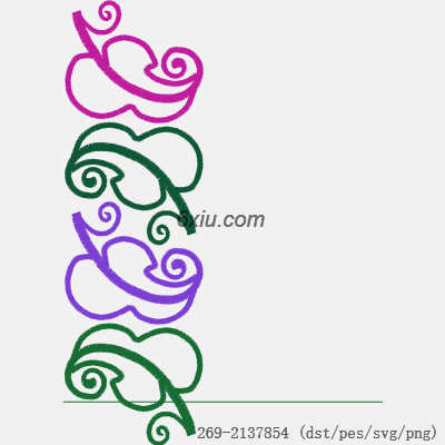 svg矢量绣花图下载