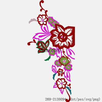 svg矢量绣花图下载