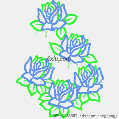 svg矢量绣花图下载
