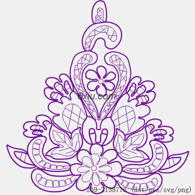 svg矢量绣花图下载