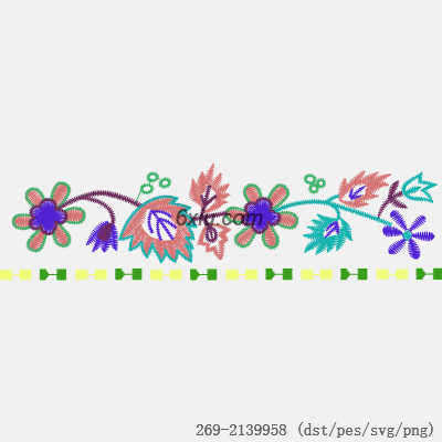 svg矢量绣花图下载