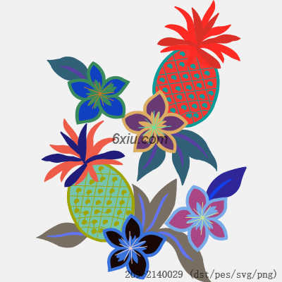 svg矢量绣花图下载
