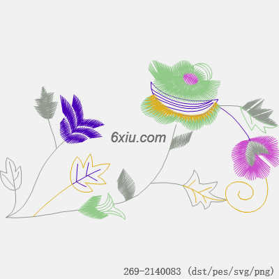 svg矢量绣花图下载