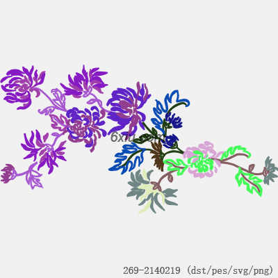 svg矢量绣花图下载