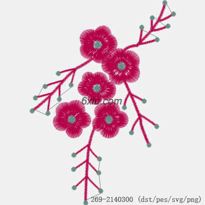 svg矢量绣花图下载