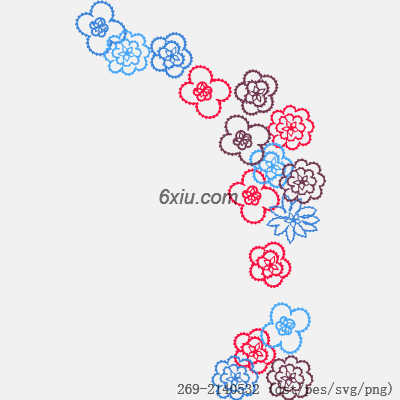 svg矢量绣花图下载
