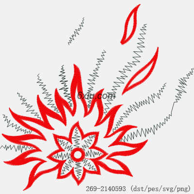 svg矢量绣花图下载
