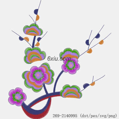 svg矢量绣花图下载