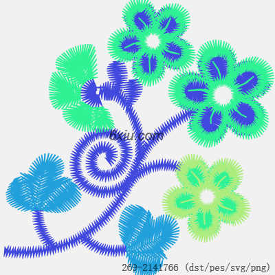 svg矢量绣花图下载