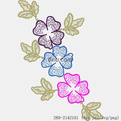 svg矢量绣花图下载