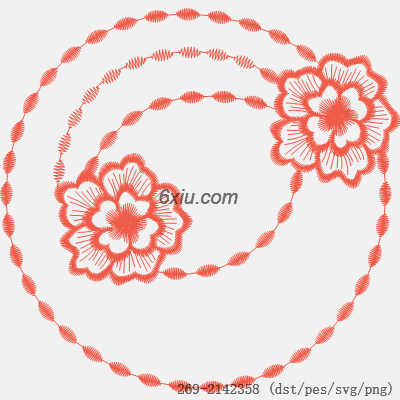 svg矢量绣花图下载